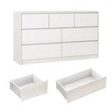 Modern 7 - Drawer High Gloss Wood Dresser Chest - Qiaoshiren - Sleep Galleria