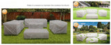 7-Piece Outdoor Wicker Furniture Set With Fire Pit Table - Sleep Galleria
