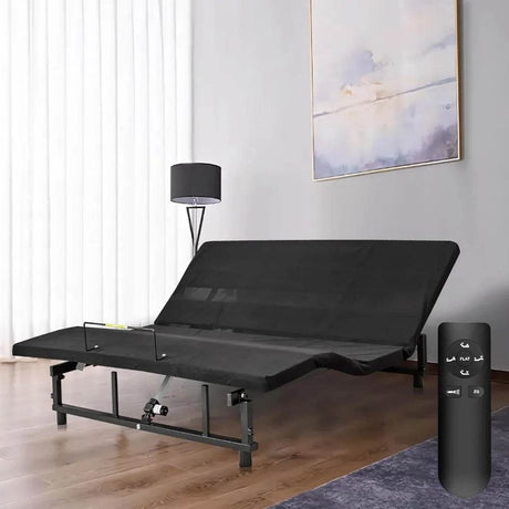 Adjustable Fabric Covered Bed Frame With Wireless Remote - Sleep Galleria