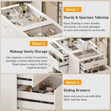 Modern Engineered Wood And Glass Storage Dresser Island - RBXC - Sleep Galleria