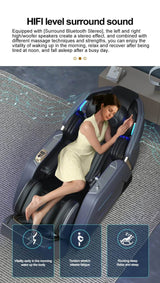4D Zero Gravity Voice Control Heated Airbags Massage Chair - Sleep Galleria