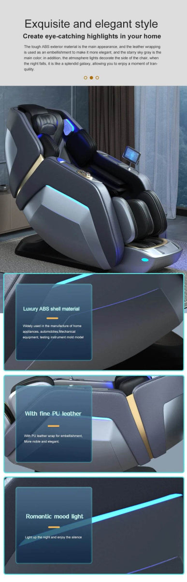 4D Zero Gravity Voice Control Heated Airbags Massage Chair - Sleep Galleria