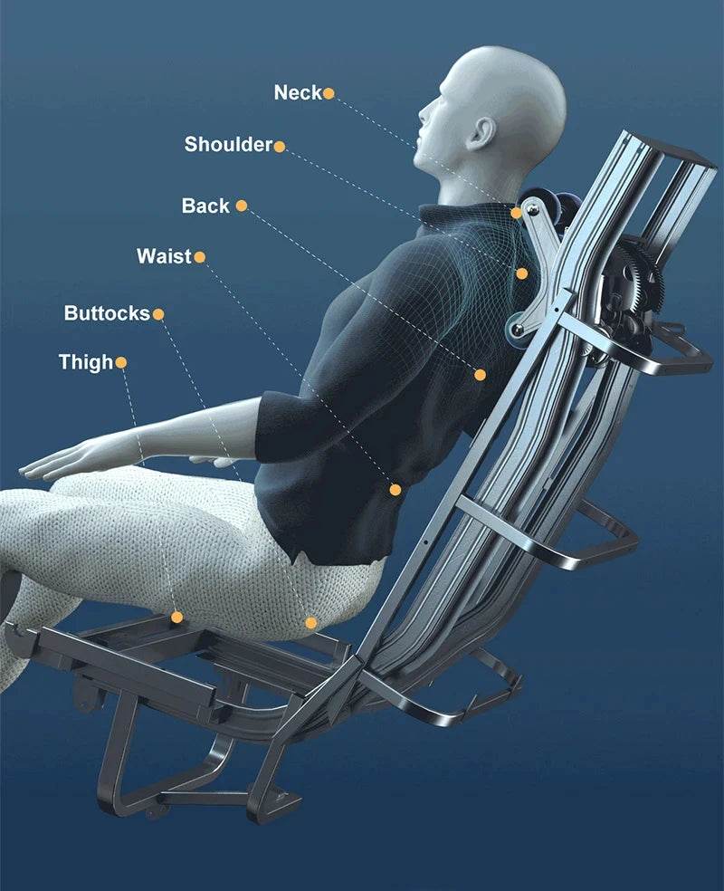 4D Zero Gravity Voice Control Heated Airbags Massage Chair - Sleep Galleria