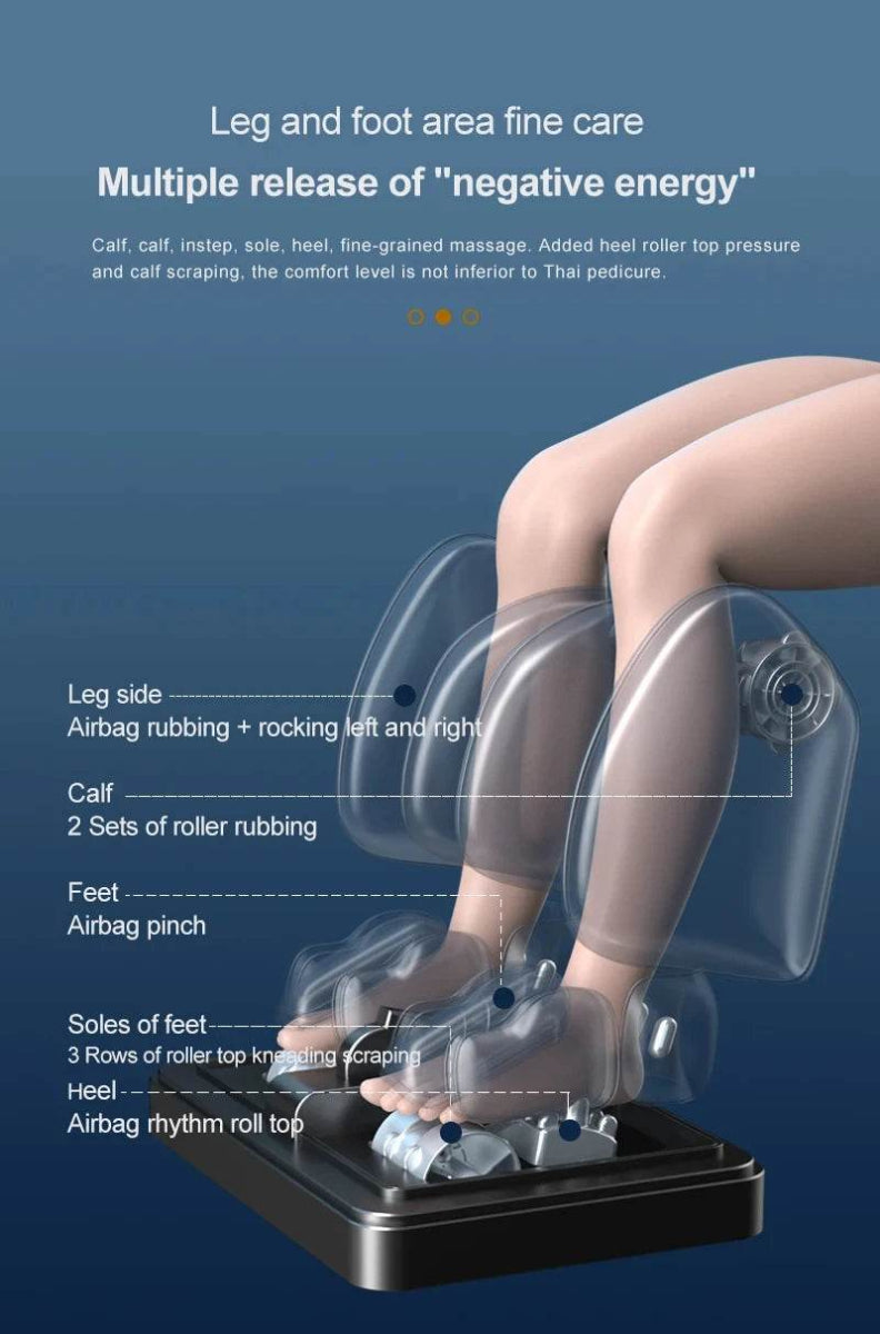 4D Zero Gravity Voice Control Heated Airbags Massage Chair - Sleep Galleria