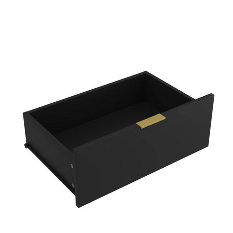 8 - Drawer Black Particle Board Wood Dresser - Reposea - Sleep Galleria