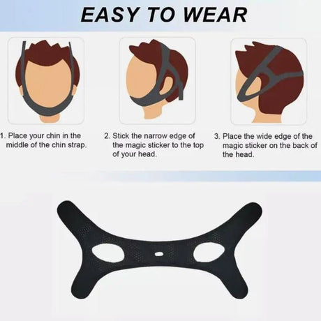 Breathable Anti Snore Chin Strap Stop Snoring Belt - Reposea - Sleep Galleria