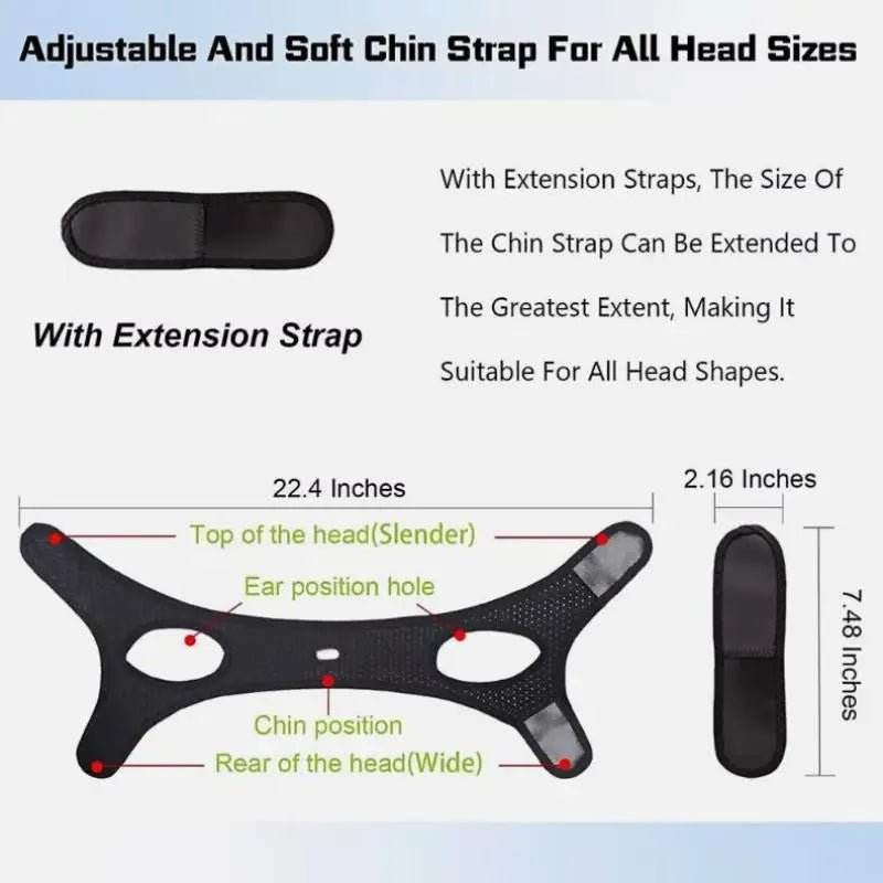 Breathable Anti Snore Chin Strap Stop Snoring Belt - Sleep Galleria