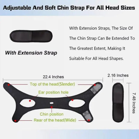 Breathable Anti Snore Chin Strap Stop Snoring Belt - Reposea - Sleep Galleria