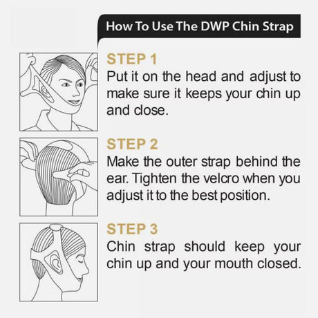 Breathable Anti Snore Chin Strap Stop Snoring Belt - Reposea - Sleep Galleria