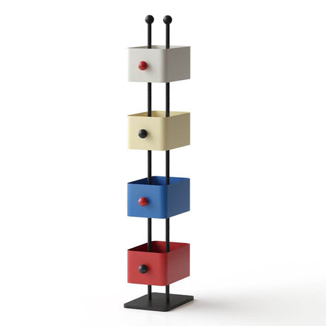 Colorful Metal Cube Bookshelf Four - Shelf Corner Shelf - Reposea - Sleep Galleria