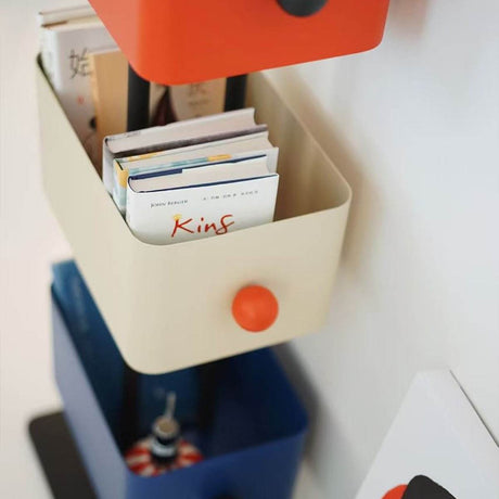 Colorful Metal Cube Bookshelf Four - Shelf Corner Shelf - Reposea - Sleep Galleria