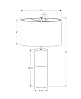 Contemporary Black Concrete Cylinder Table Lamp - Sleep Galleria