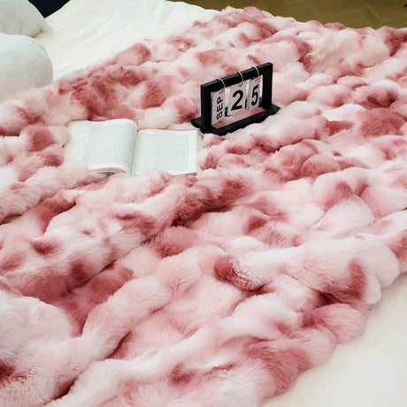 Cozy Soft Faux Rabbit Fleece Throw Blanket - Reposea - Sleep Galleria