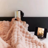 Cozy Soft Faux Rabbit Fleece Throw Blanket - Sleep Galleria
