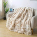 Cozy Soft Faux Rabbit Fleece Throw Blanket - Reposea - Sleep Galleria