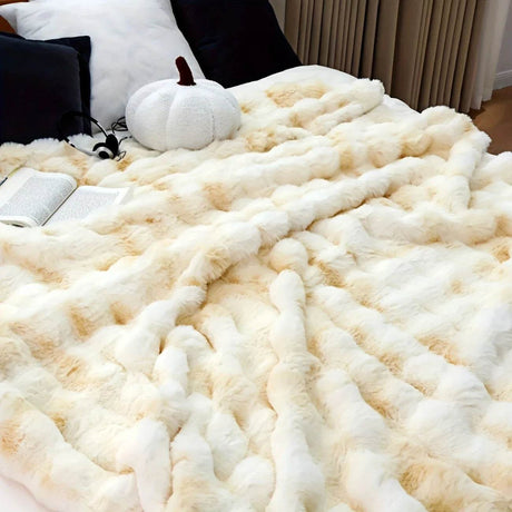Cozy Soft Faux Rabbit Fleece Throw Blanket - Reposea - Sleep Galleria