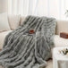 Cozy Soft Faux Rabbit Fleece Throw Blanket - Reposea - Sleep Galleria