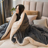 Heated Anti-Pilling Wool Throw Blanket Winter Cozy - Sleep Galleria