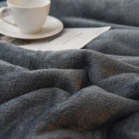 Heated Anti - Pilling Wool Throw Blanket Winter Cozy - Reposea - Sleep Galleria
