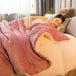 Heated Anti - Pilling Wool Throw Blanket Winter Cozy - Reposea - Sleep Galleria