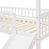 Solid Wood Twin Loft Bed With Slide And Playhouse Design - Sleep Galleria