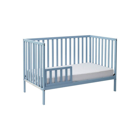 3 - in - 1 Convertible Solid Wood Baby Blue Crib - Restalyn - Sleep Galleria