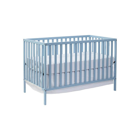 3 - in - 1 Convertible Solid Wood Baby Blue Crib - Restalyn - Sleep Galleria