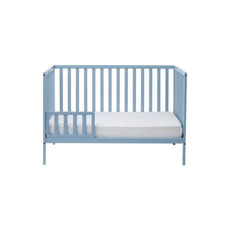 3 - in - 1 Convertible Solid Wood Baby Blue Crib - Restalyn - Sleep Galleria