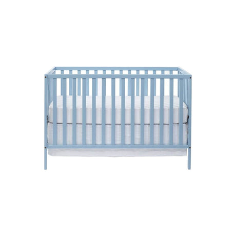 3 - in - 1 Convertible Solid Wood Baby Blue Crib - Restalyn - Sleep Galleria