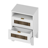 4-Piece White Farmhouse Platform Bed Set With Storage - Sleep Galleria