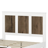 4-Piece White Farmhouse Platform Bed Set With Storage - Sleep Galleria