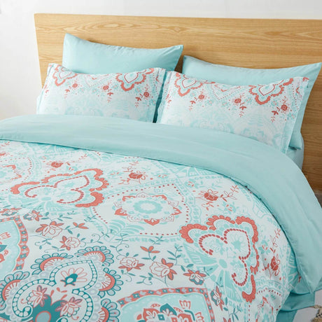 7 - Piece Extra Soft Microfiber Bohemian Comforter Set - Restalyn - Sleep Galleria