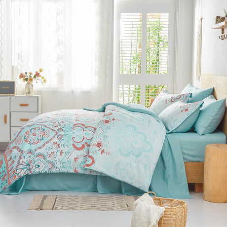 7 - Piece Extra Soft Microfiber Bohemian Comforter Set - Restalyn - Sleep Galleria