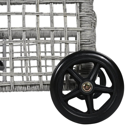 Adjustable 5 - Position Backrest Outdoor Rattan Lounge Chair - Restalyn - Sleep Galleria