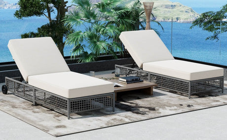 Adjustable 5 - Position Backrest Outdoor Rattan Lounge Chair - Restalyn - Sleep Galleria