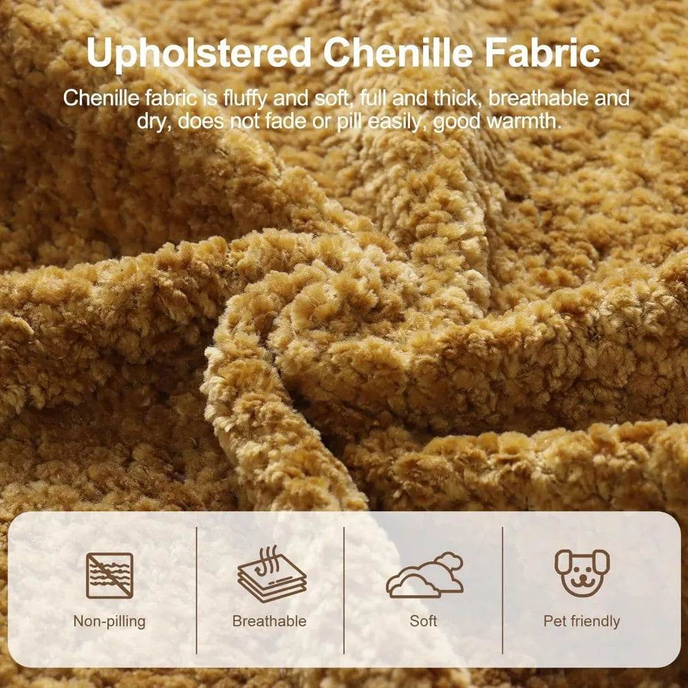 Adjustable Backrest Chenille Fabric Accent Chair With Ottoman - Restalyn - Sleep Galleria