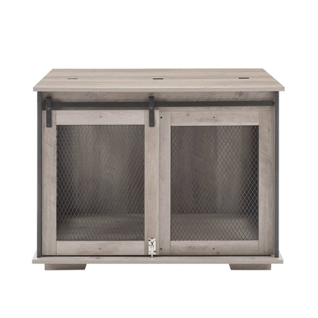 Farmhouse Wooden Dog Crate Furniture With Sliding Door - Sleep Galleria
