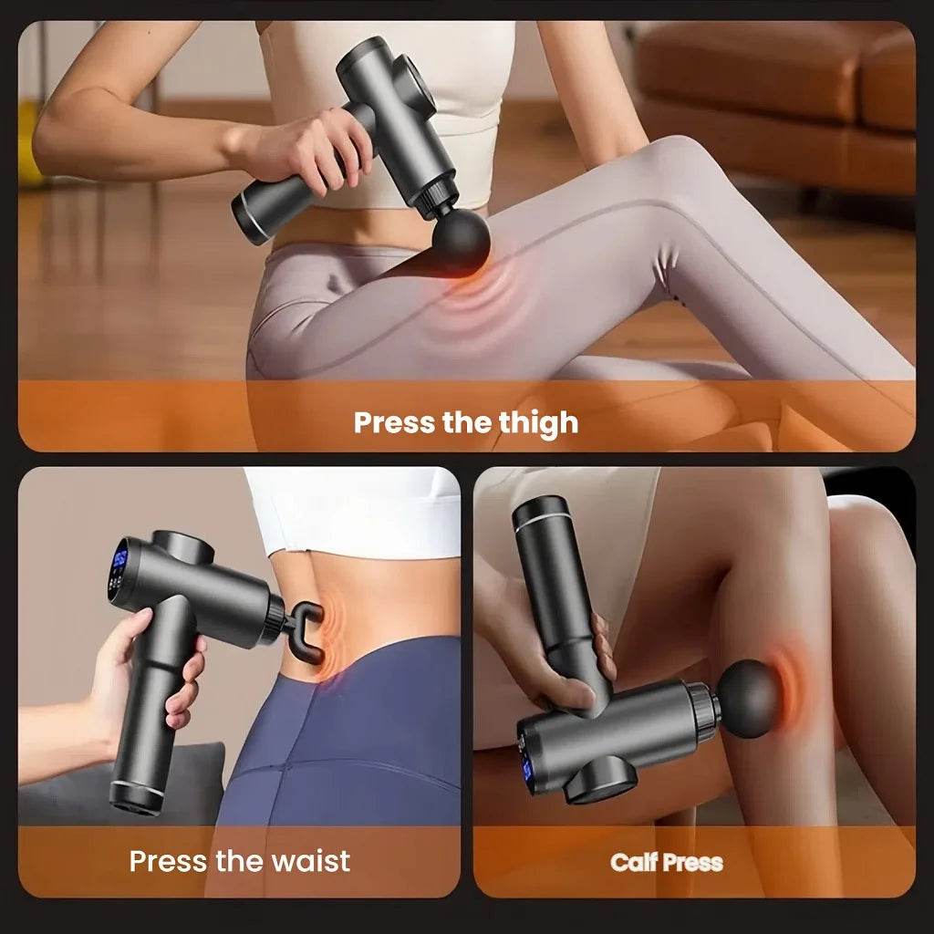 Massage Gun with LCD Touch Screen for Deep Muscle Recovery - Restalyn - Sleep Galleria