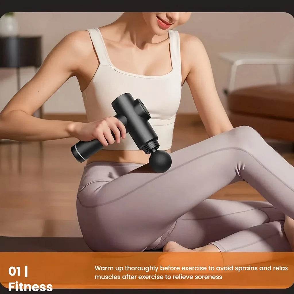 Massage Gun with LCD Touch Screen for Deep Muscle Recovery - Restalyn - Sleep Galleria