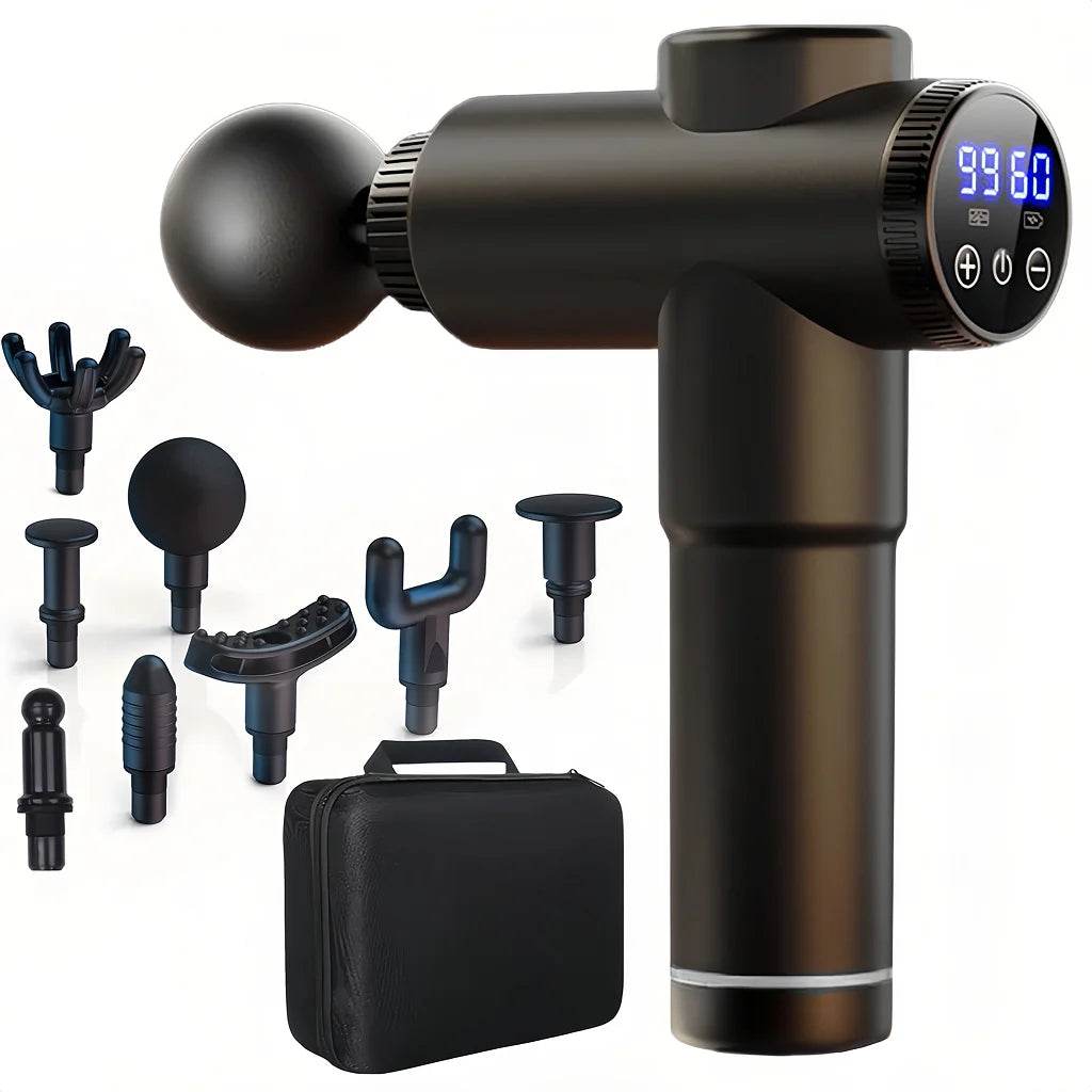 Massage Gun with LCD Touch Screen for Deep Muscle Recovery - Restalyn - Sleep Galleria