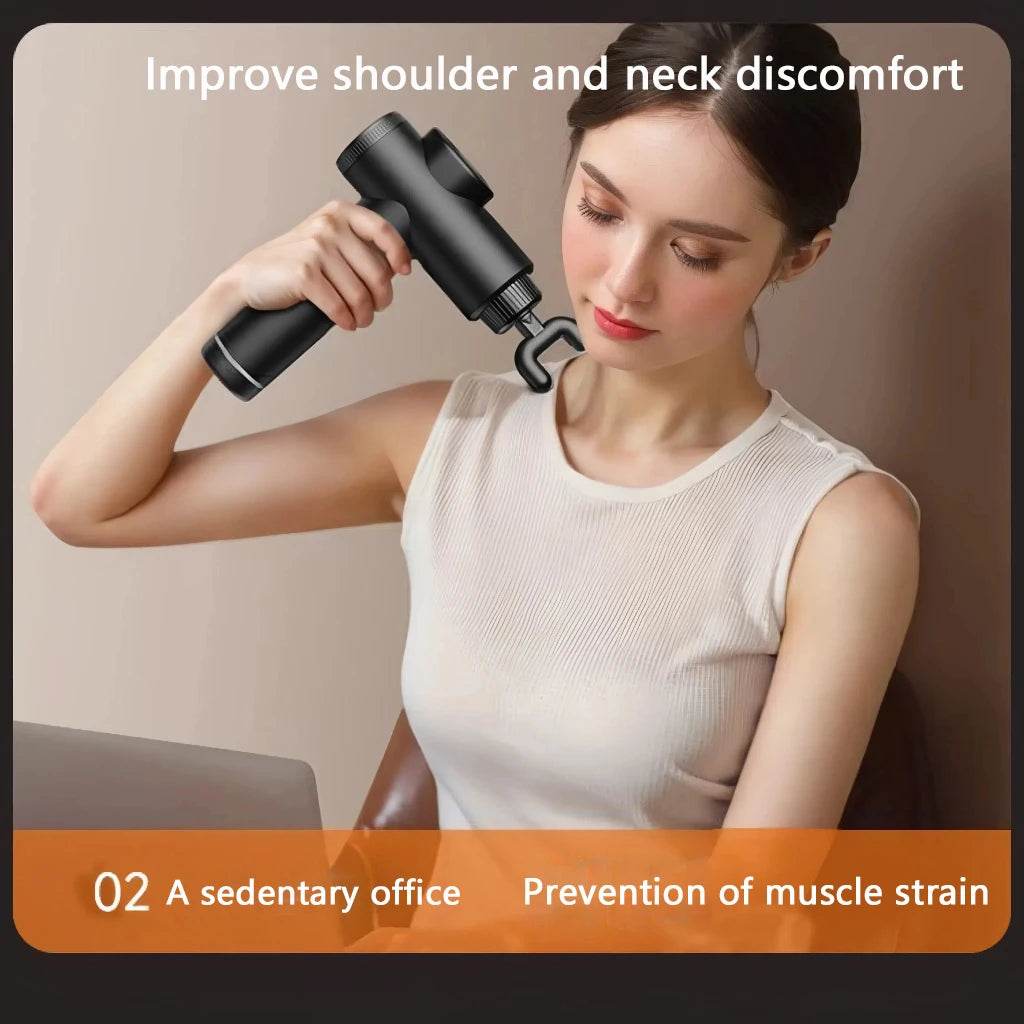 Massage Gun with LCD Touch Screen for Deep Muscle Recovery - Restalyn - Sleep Galleria
