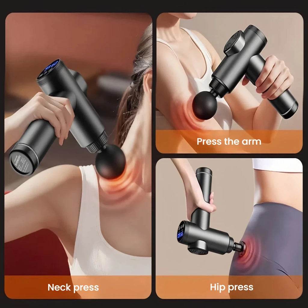 Massage Gun with LCD Touch Screen for Deep Muscle Recovery - Restalyn - Sleep Galleria