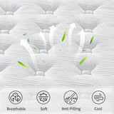 Medium Hybrid 12-Inch Memory Foam Pocket Spring Mattress - Sleep Galleria