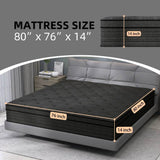 Medium Hybrid 14-Inch Gel-Infused Euro Top Mattress - Sleep Galleria