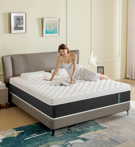 Medium Hybrid 8-Inch Memory Foam Pocket Spring Mattress - Sleep Galleria