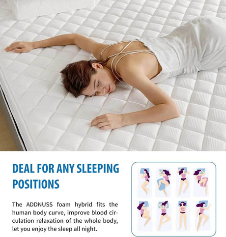 Medium Hybrid 8-Inch Memory Foam Pocket Spring Mattress - Sleep Galleria
