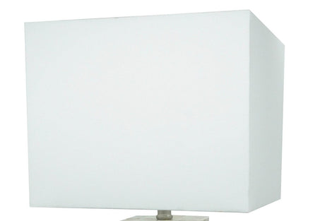 Modern Chrome Mosaic Pattern Table Lamp With Diffused Light - Restalyn - Sleep Galleria