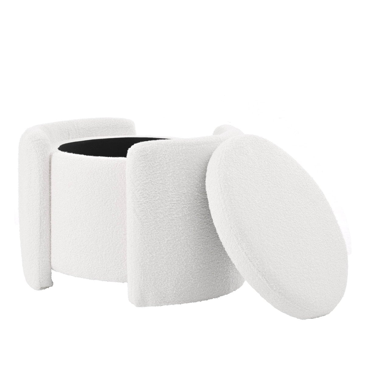 Multi - Functional Teddy Wool Storage Ottoman Stool - Restalyn - Sleep Galleria