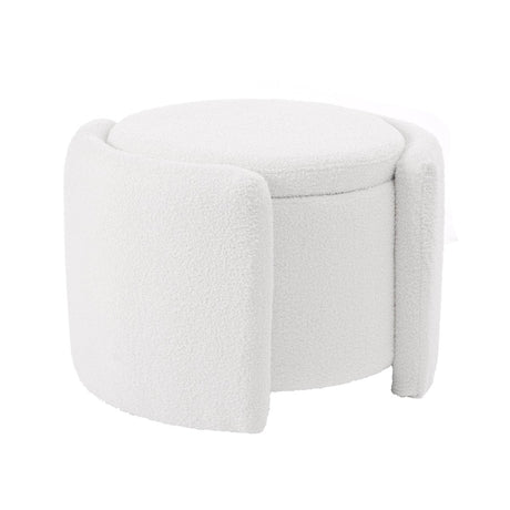 Multi - Functional Teddy Wool Storage Ottoman Stool - Restalyn - Sleep Galleria
