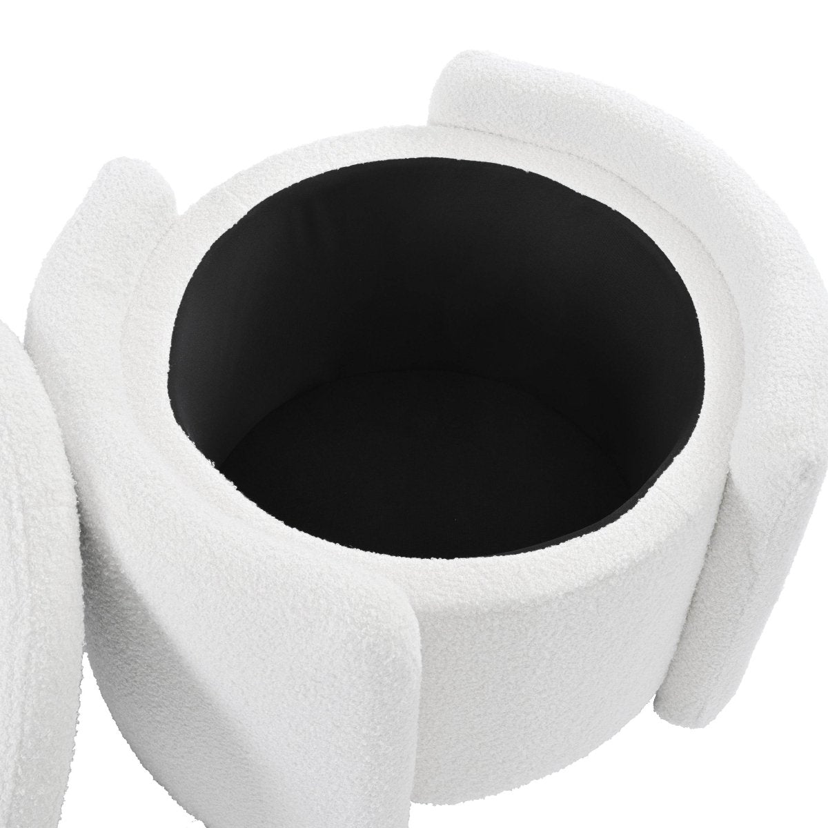Multi - Functional Teddy Wool Storage Ottoman Stool - Restalyn - Sleep Galleria
